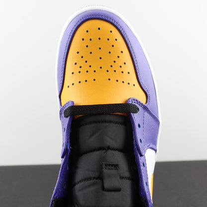 トップAJ 1 Midパープルイエローホワイト！