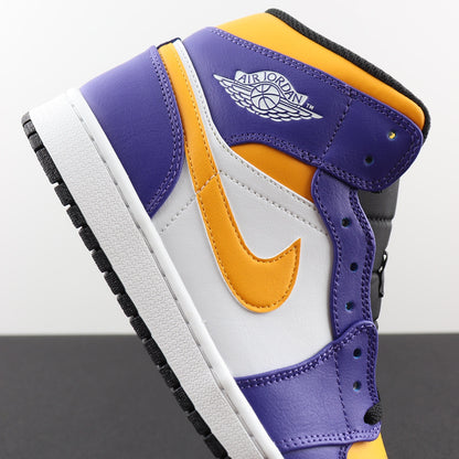 トップAJ 1 Midパープルイエローホワイト！