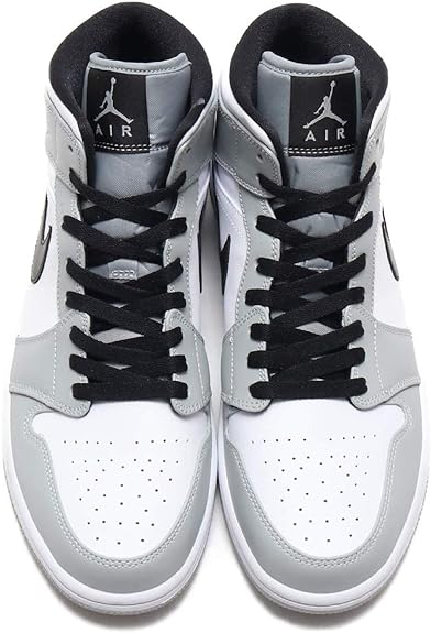 Nike AirJordan1Mid\"ライトスモークグレー/ホワイト/ブラック\" NIKE [ナイキ] エア ジョーダン 1 MID [AIR JORDAN MID] ライト