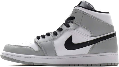エア ジョーダン 1 ミッド [AIR JORDAN 1 MID] ライトスモークグレー/ブラック/ホワイト