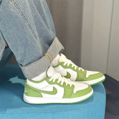 ナイキAJ 1男子AIR JORDAN 1レトロホワイトグリーンローファースニーカーHF 4823-100